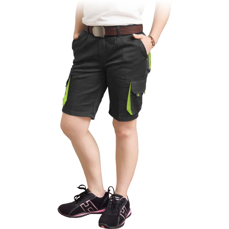 Reis FRAULAND BY dámske kraťasy Black/Yellow S-2XL