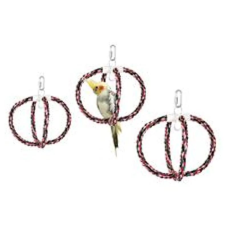 Karlie Závěsná bavlněná houpačka pro ptáky, průměr 24cm