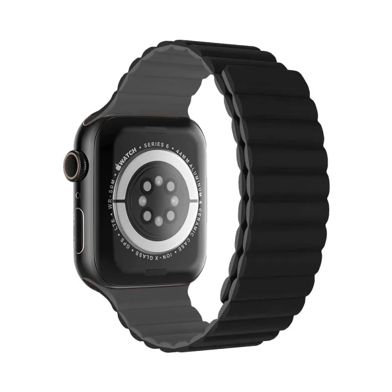 Devia remienok Nature Silicone Magnetic Watch Band 40/41/42mm - Black…