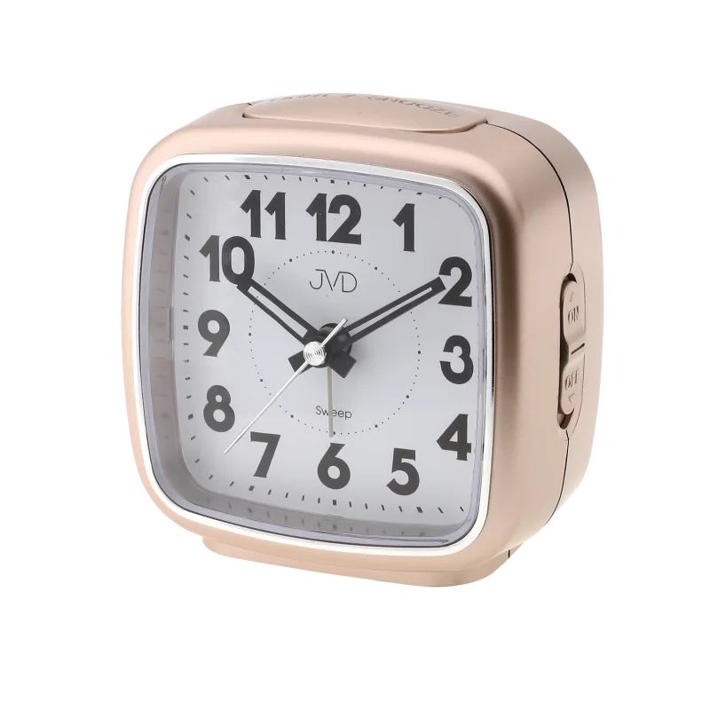 Analogový netikající tichý ručkový budík JVD SRP878.2