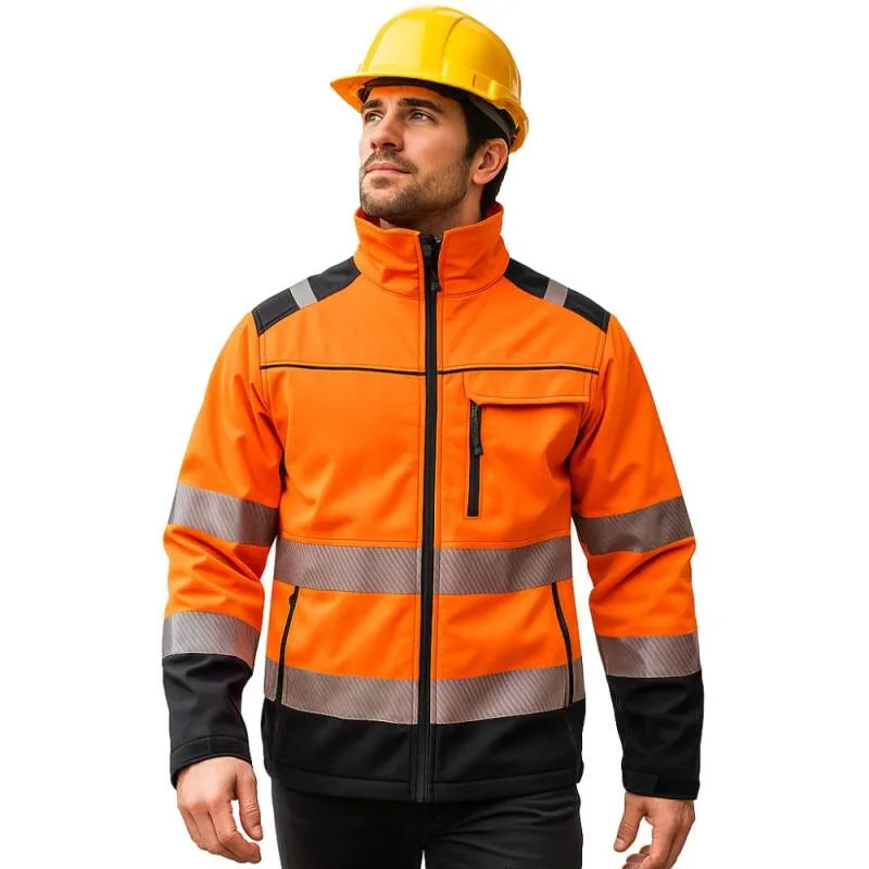 Madeva MADEROD HV2 Softshellová bunda Reflexná Orange