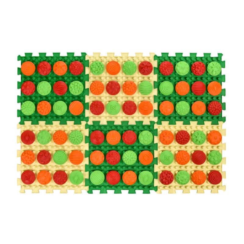 Masážna podložka Ortek Mix Puzzle – 6 dielov + 6 sád modulov Vzory