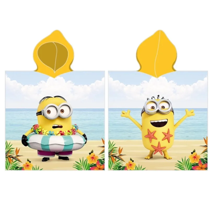 Detské pončo Mimoni Bob sa učí plávať