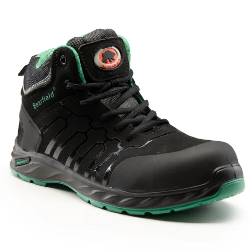 Polstar Bearfield PRESTON S3S SR FO obuv čierna/zelená 36-48