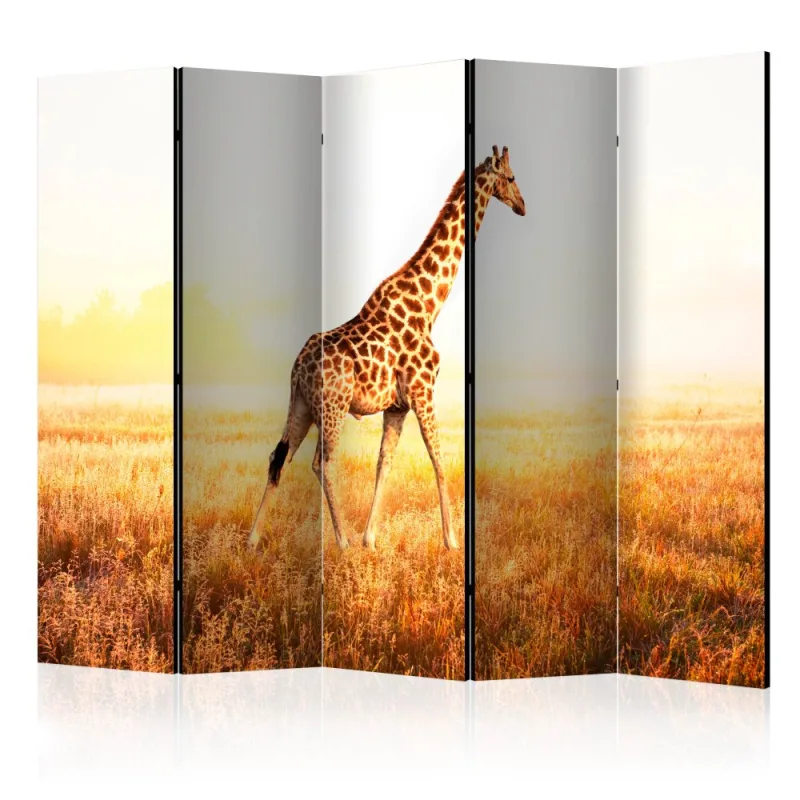 Artgeist Paraván - giraffe - walk [Room Dividers]