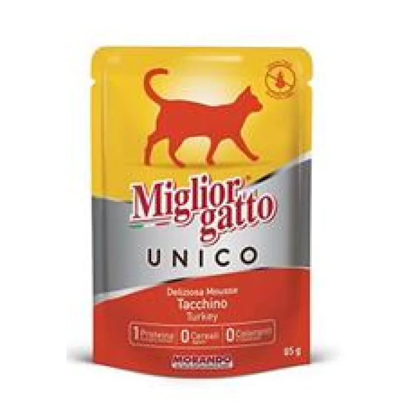 Miglior Cane Unico kapsička pro kočky krůtí 85g