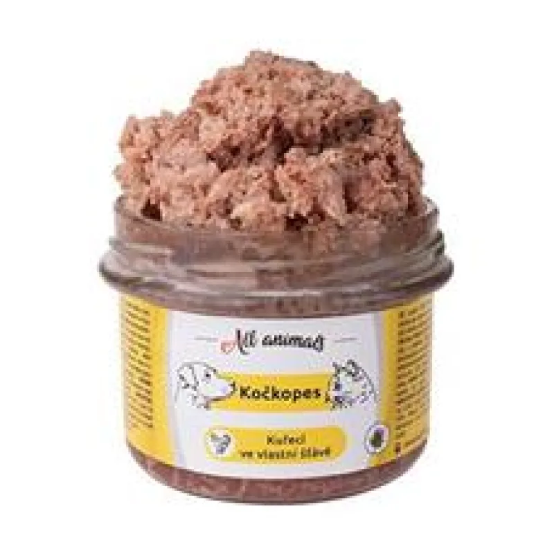All Animals kočkopes sklo Kuře ve vlastní šťávě 200g