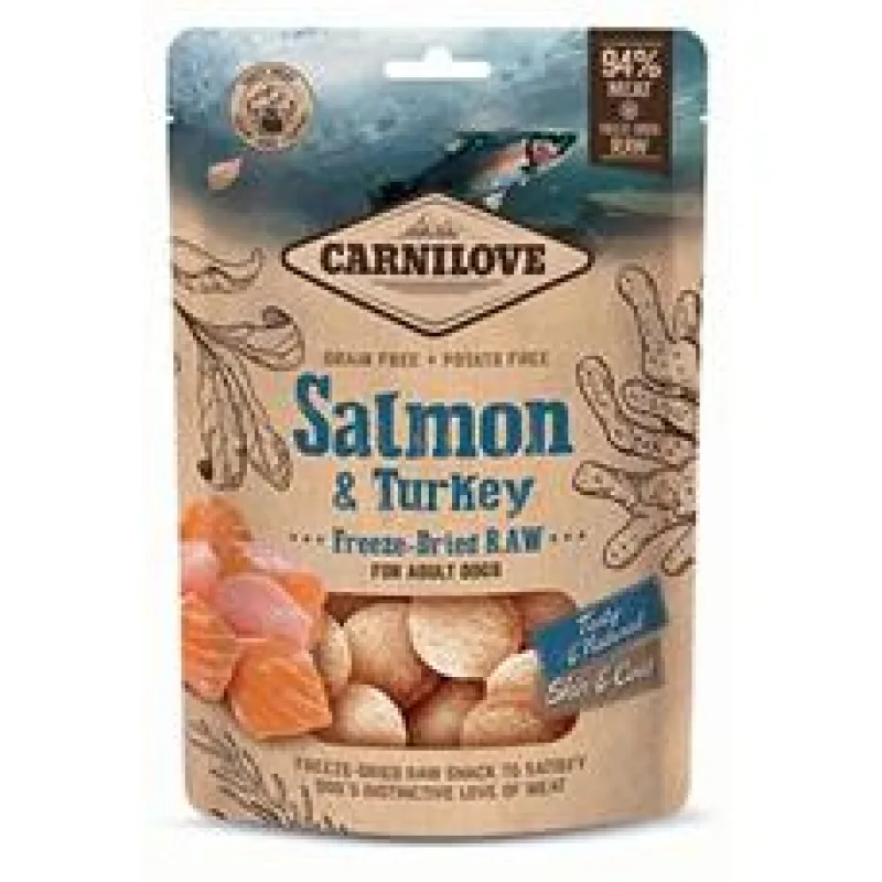Carnilove Raw Freeze-Dried Snacks Salmon&Turkey 60 g