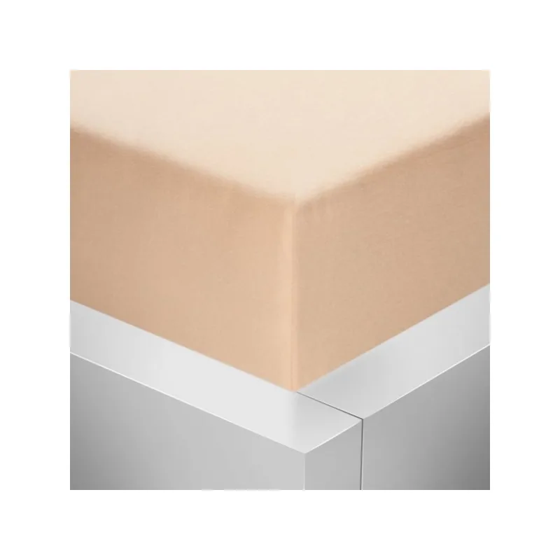 Jersey napínacie prestieradlo s lycrou - lososové 175 g / m2 180x200 cm