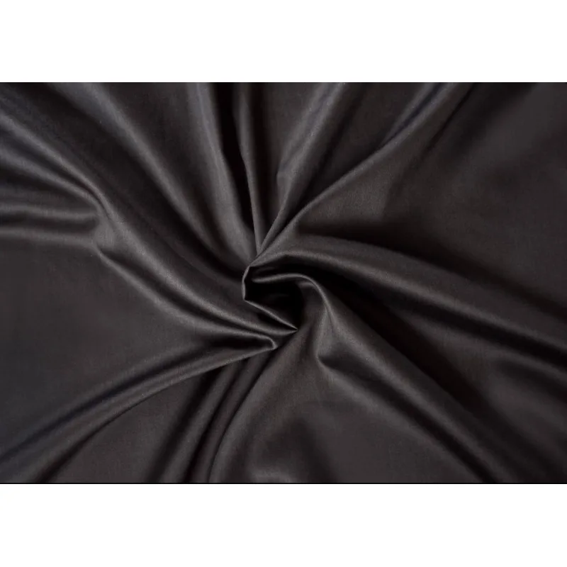 Saténové prestieradlo s gumou čierne 160x200 cm