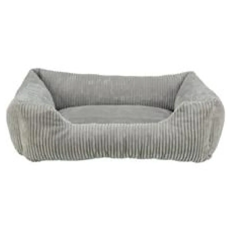 Vital Bed JONNA ortopedický obdélníkový pelech, manšestrový plyš, šedá 80 x 60 cm