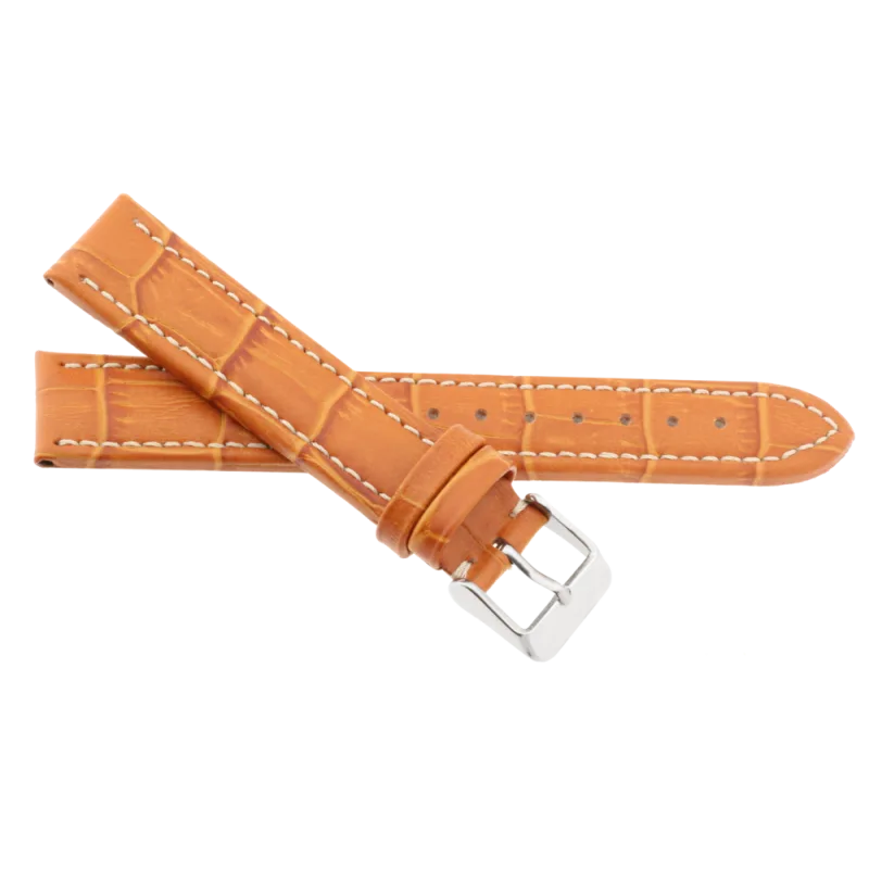 JVD Pánský hnědý kožený řemínek na hodinky R14503/20