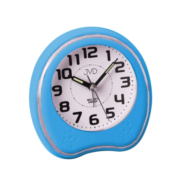 Modrý dětský analogový budík JVD sweep SRP130.7