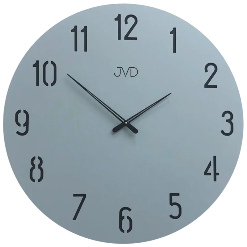JVD Šedé velké designové nástěnné hodiny JVD HC43
