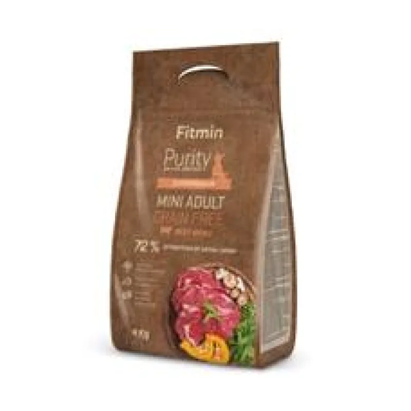 Fitmin kompletní krmivo pro psy Purity Grain Free Adult Mini Beef 4 kg