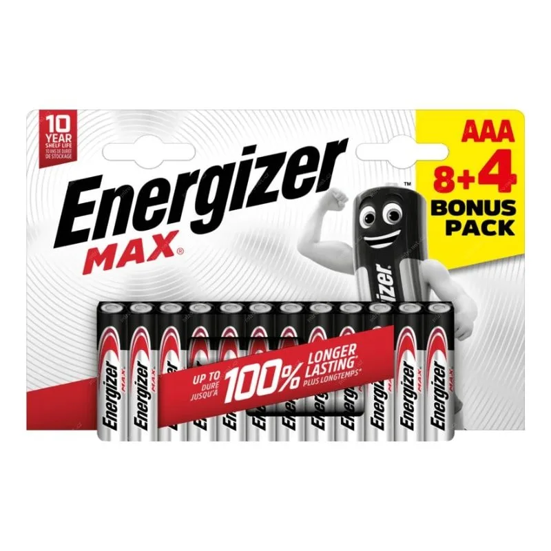 Energizer LR03/ 12 Max AAA 8+4 zdarma EU019