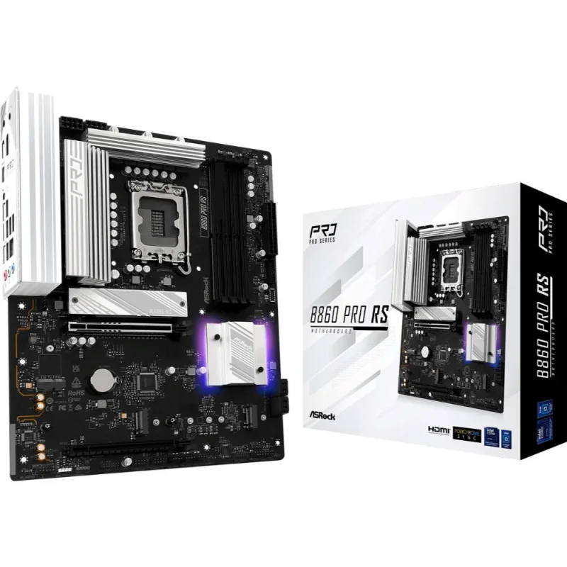 ASRock MB Sc LGA1851 B860 Pro RS, Intel B860, 4xDDR5, 1xDP, 1xHDMI, …