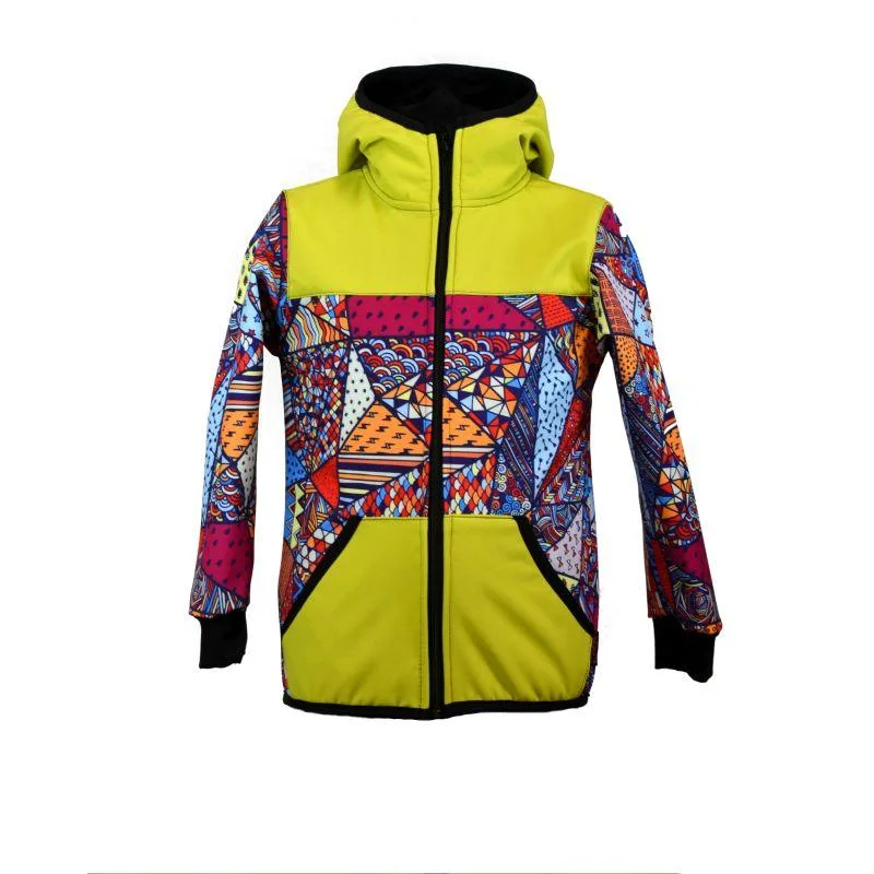 Softshellová bunda jablko/bl. trojuholníky zimná, veľ. 80-116