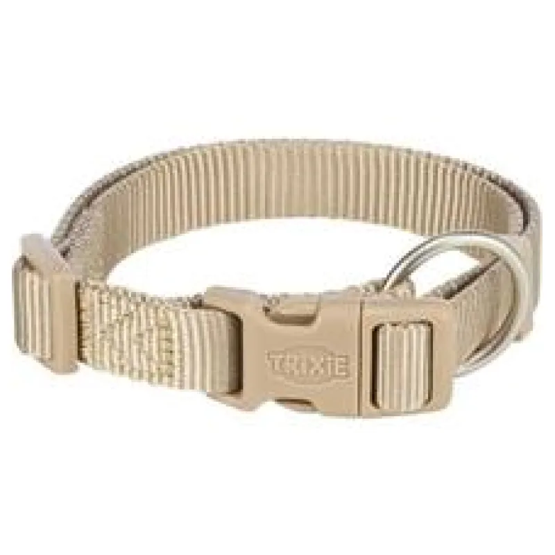 Nylonový obojek PREMIUM, písková S:25-40cm/15mm