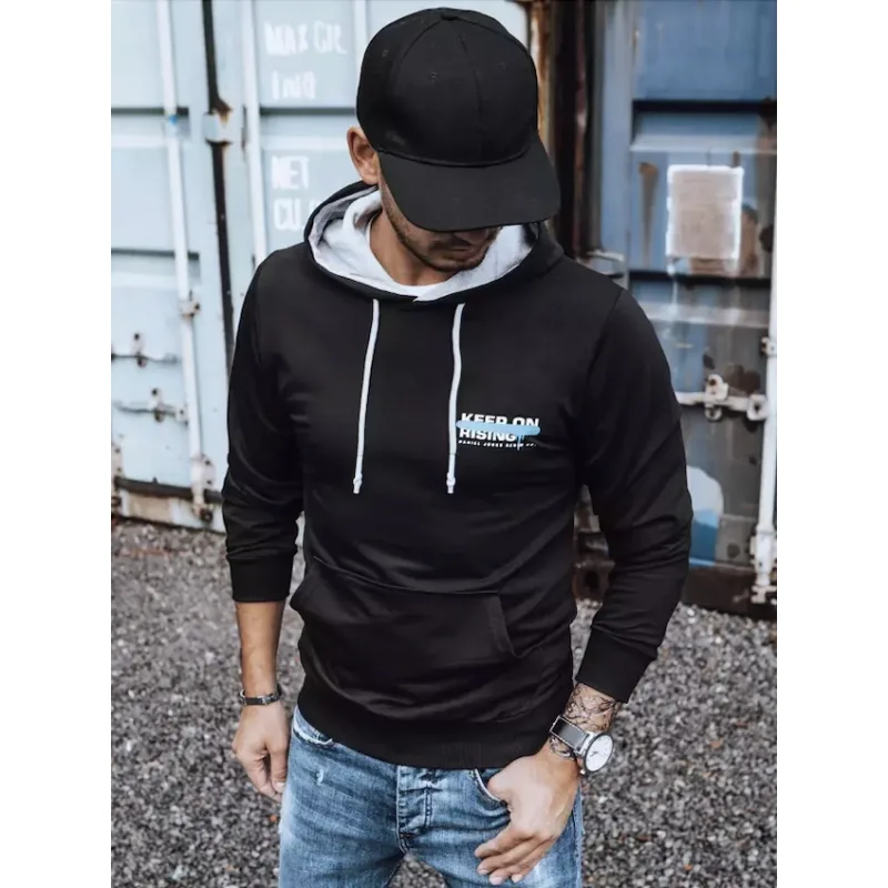 Dstreet pánska mikina BX5382 čierna XXL