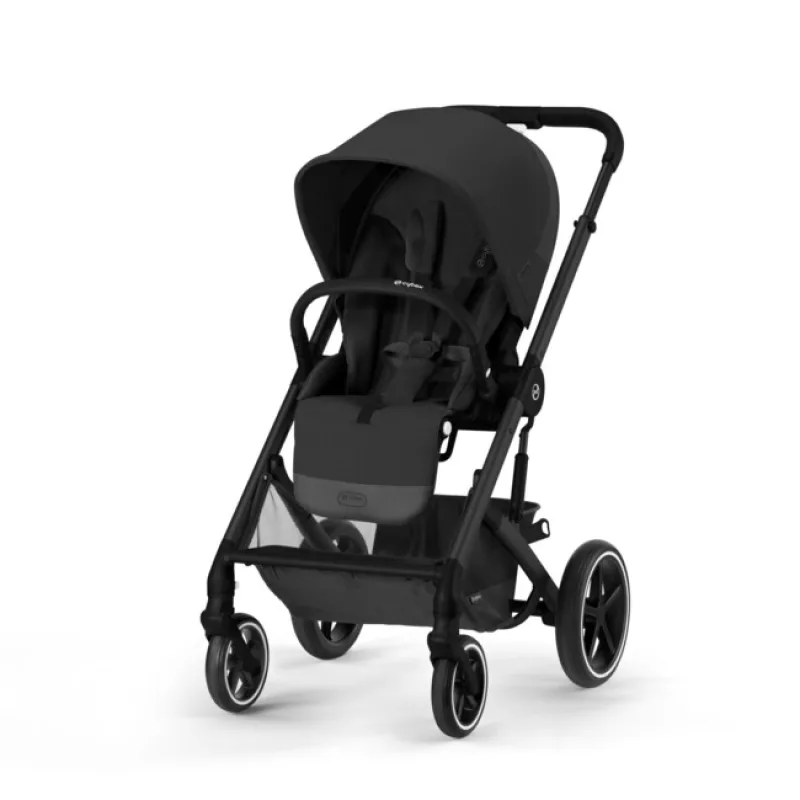 CYBEX športový kočík Balios S Lux - moon black (black frame)