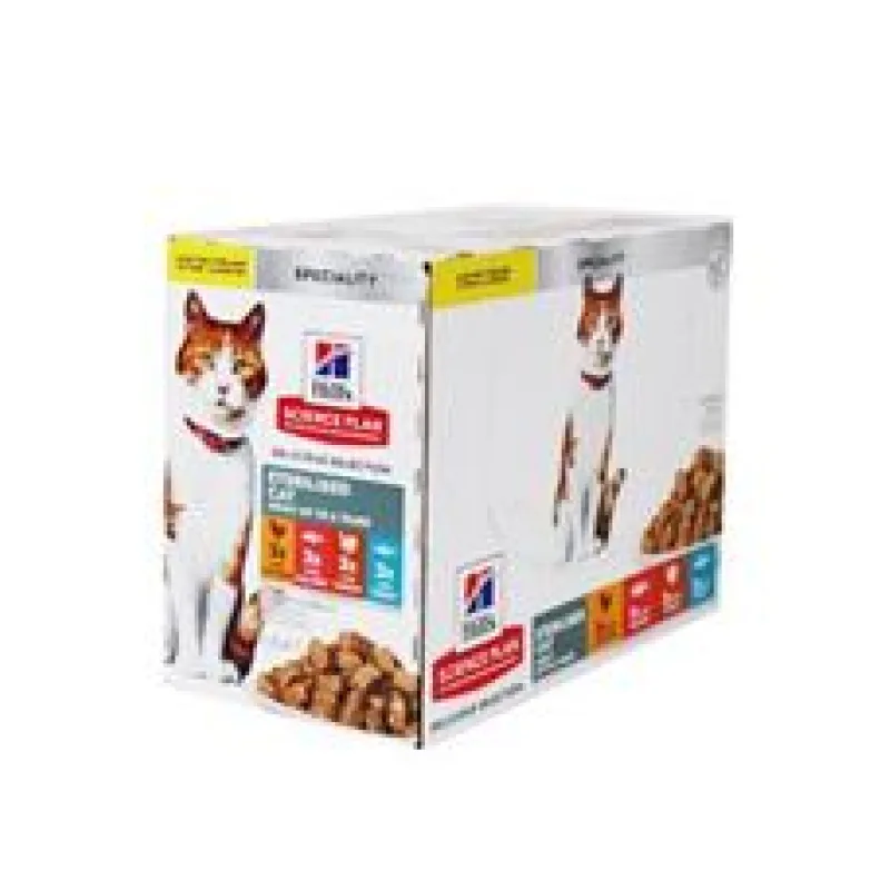 Hill’s Fel. SP Adult Ster.Chic&Fish&Trou&Tur Kaps 12x85g