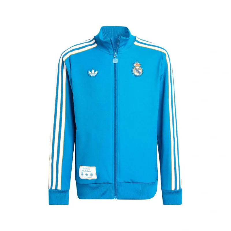 Adidas Real Madrid mikina / bunda modrá detská 2025-2026