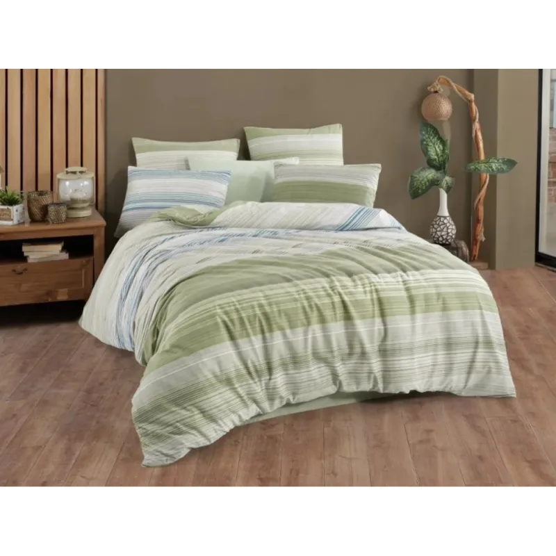 Bavlnené obliečky Linea green 70x90 cm