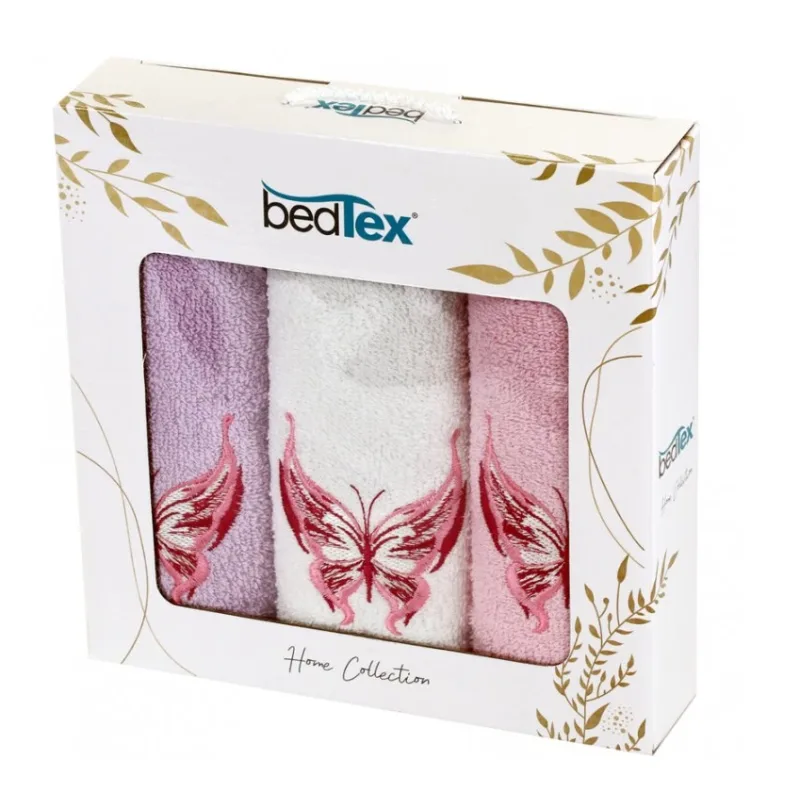 Darčeková sada froté uteráčikov 3 ks Motýľ