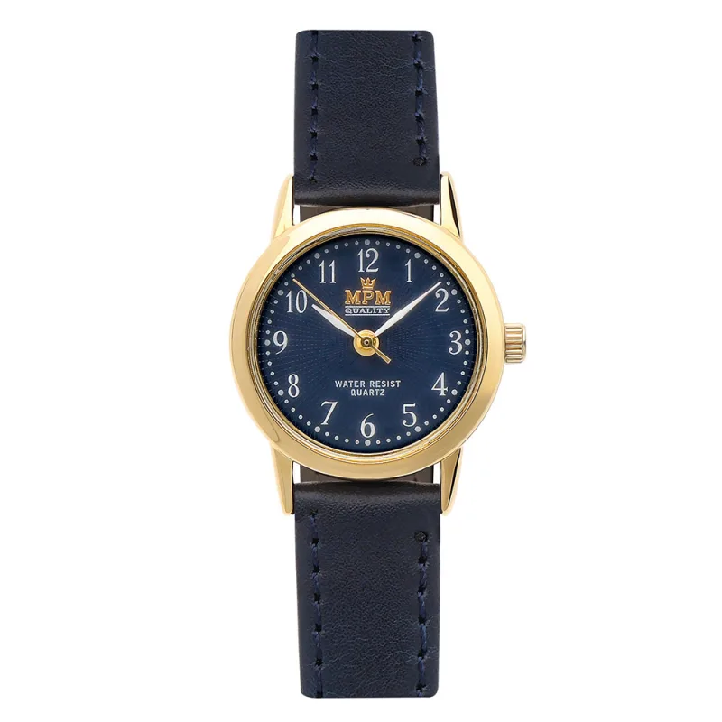 MPM Módní dámské hodinky na prošívaném koženém páskuMPM Vivian - G W02M.10826.G