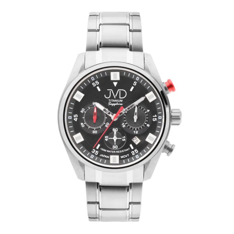 JVD Pánské titanové vodotěsné náramkové hodinky JVD JE2005.1
