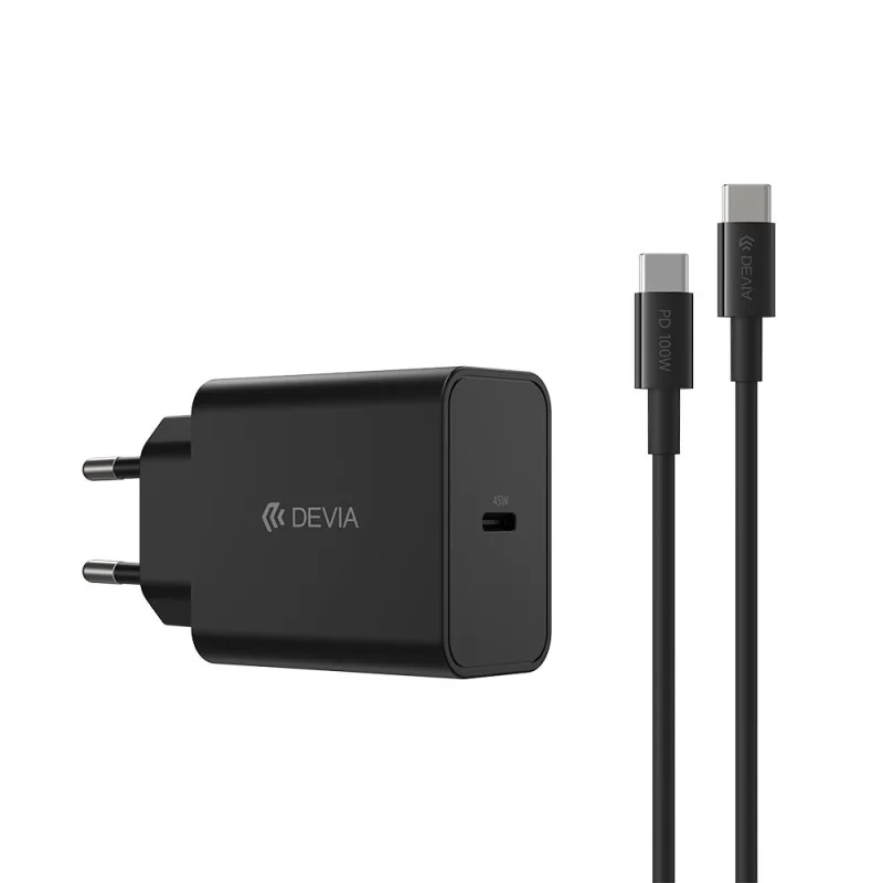 Devia sieťová nabíjačka Rocket Series PD Quick Charger 45W + Cable…