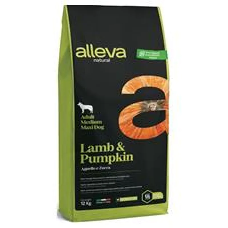 ALLEVA NATURAL Dog Dry Adult Lamb&Pumpkin Medium/Maxi 2kg