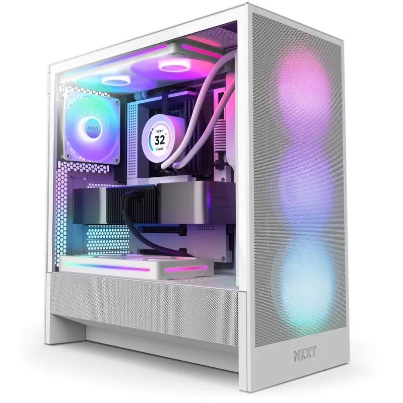 NZXT skříň H5 Flow RGB edition / 1x360 mm RGB core fan / 1x120mm / USB…