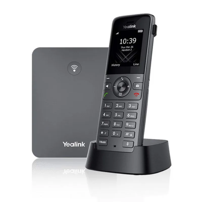 Yealink W73P, IP DECT báza + rúčka, PoE, 1, 8" bar.disp., až 10 rúčok W73P