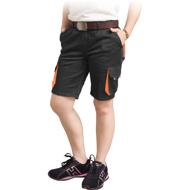 Reis FRAULAND BP dámske kraťasy Black/Orange S-2XL