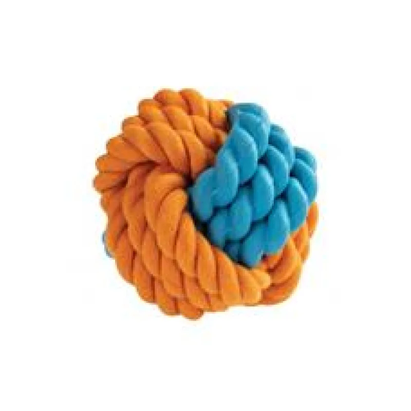 Kombinovaný Monty míč přírodní guma a bavlna KIDDOG modro/zelená 9,5 cm