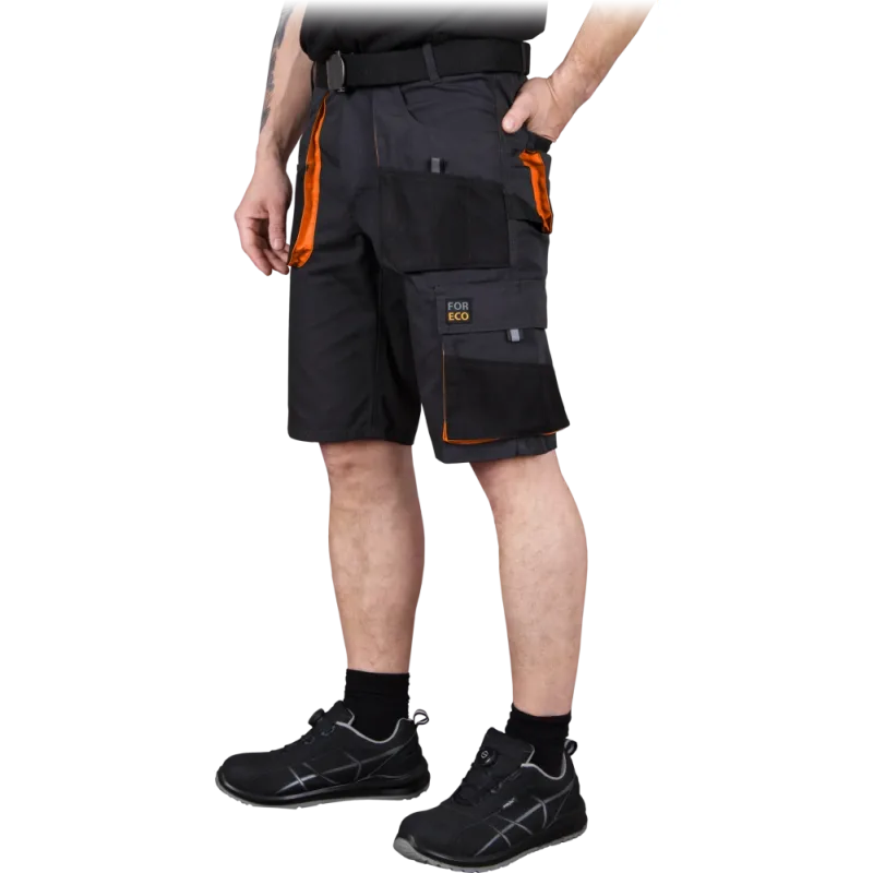 Reis FORECO SBP pánske kraťasy Black/Orange S-3XL