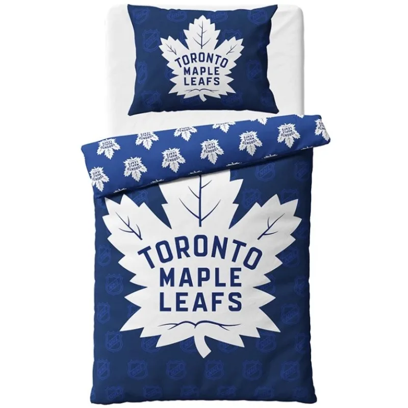 NHL Hokejové obliečky Toronto Maple Leafs Shields 140x200/70x90 cm