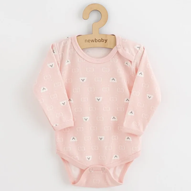 Dojčenské body New Baby Classic II medvedík biely