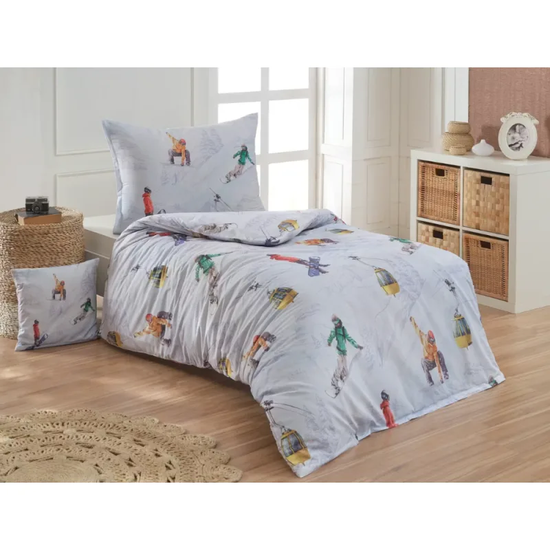 Matějovský Posteľné obliečky Snowboard 140x200/70x90 cm