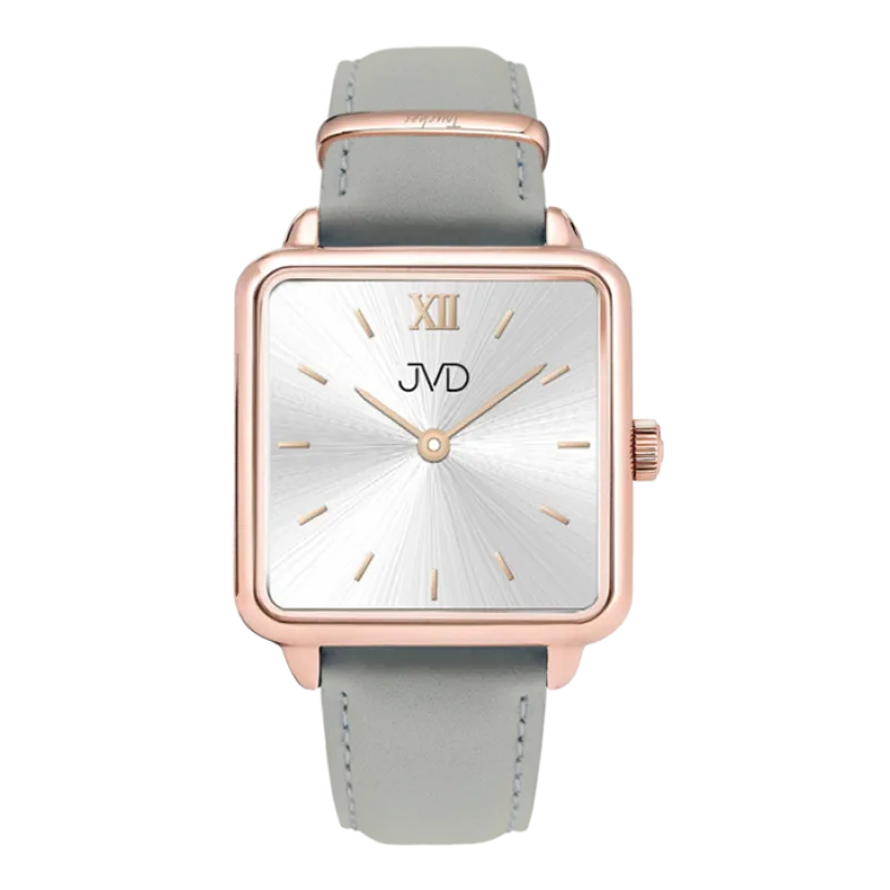Luxusní dámské elegantní nerezové ocelové hranaté hodinky JVD J-TS21