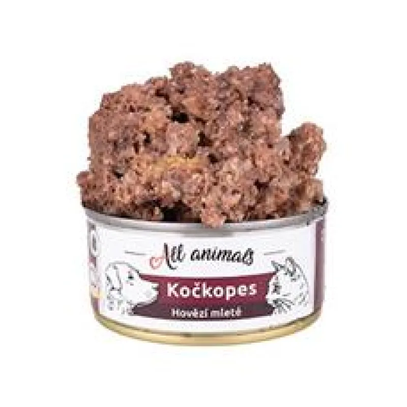 All Animals kočkopes Hovězí mleté 200g