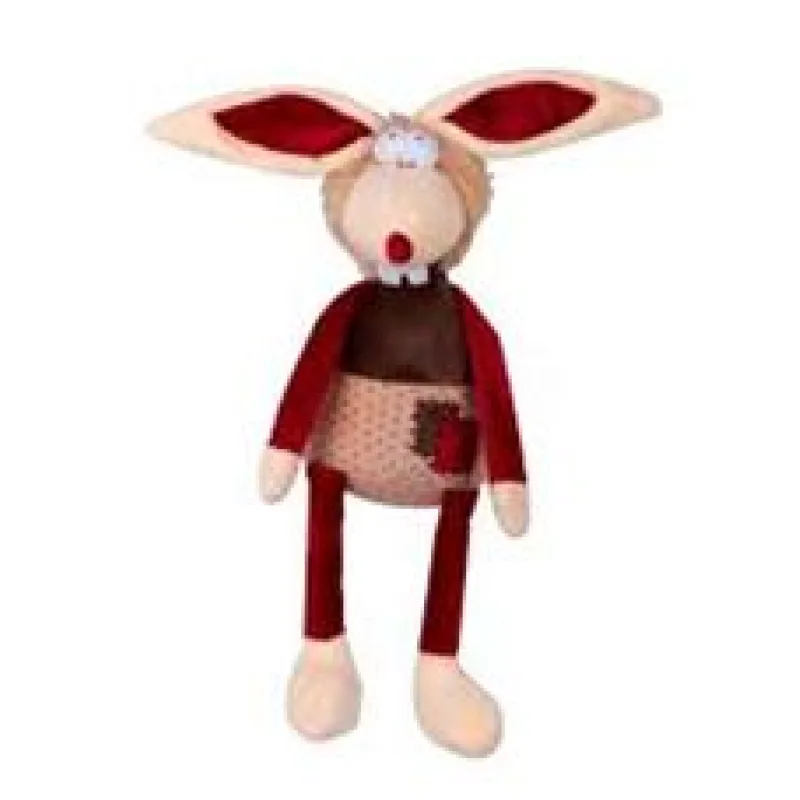 Hračka pes - plyšový králík pískací 1ks/30cm