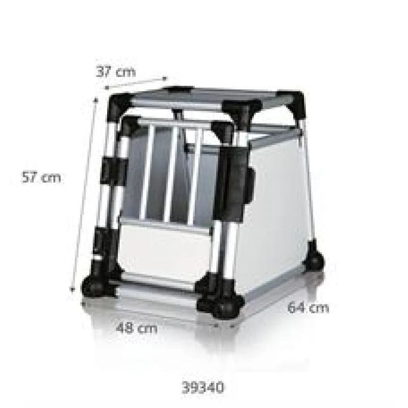 Transportní klec - hliníkový rám, pevné panely 48x57x64 cm 1 ks