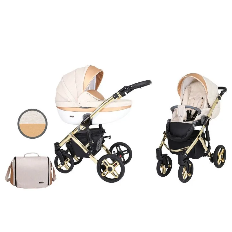 Kočík Kunert Mila Premium gold frame 2v1 - 03
