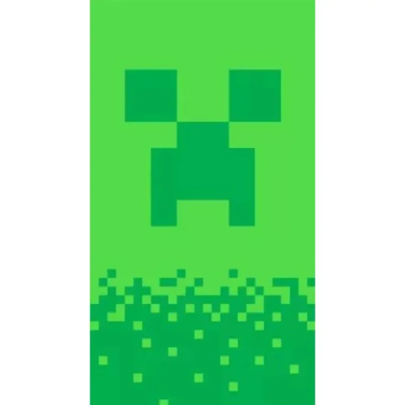 Jerry Fabrycs Minecraft Digital Creeper JFK103397 plážová osuška zelená 70x140