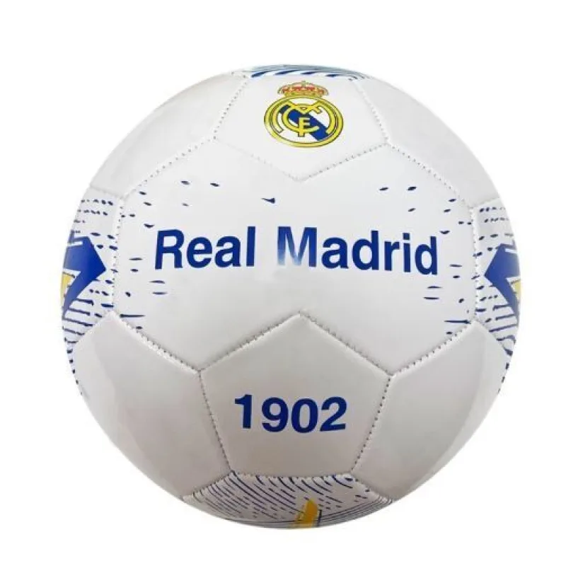 Real Madrid futbalová lopta biela