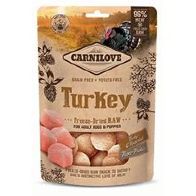 Carnilove Raw Freeze-Dried Snacks Turkey 60 g