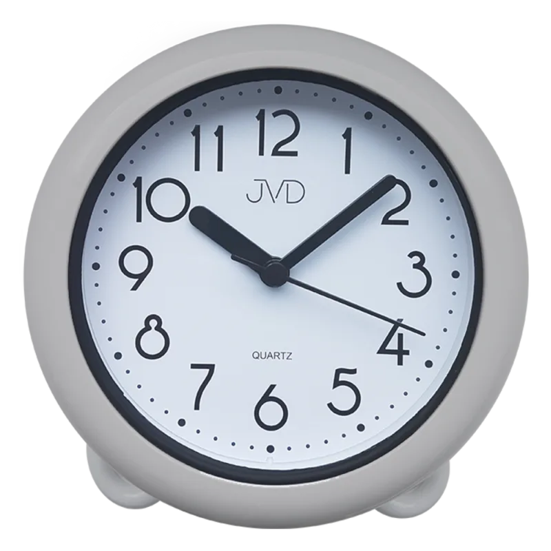 Koupelnové hodiny JVD stříbrné SH018.1